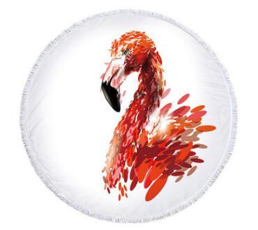 Flamingo Round Beach Towel - My Beach Kit