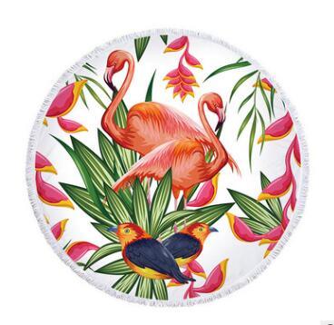 Flamingo Round Beach Towel - My Beach Kit