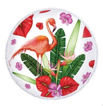 Flamingo Round Beach Towel - My Beach Kit