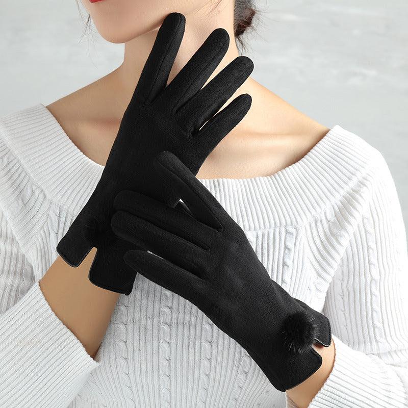 Suede Glove Warm Finger Gloves - My Beach Kit