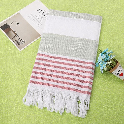 Cotton Striped Towel - My Beach Kit