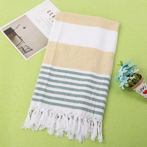 Cotton Striped Towel - My Beach Kit