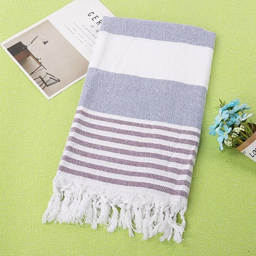 Cotton Striped Towel - My Beach Kit