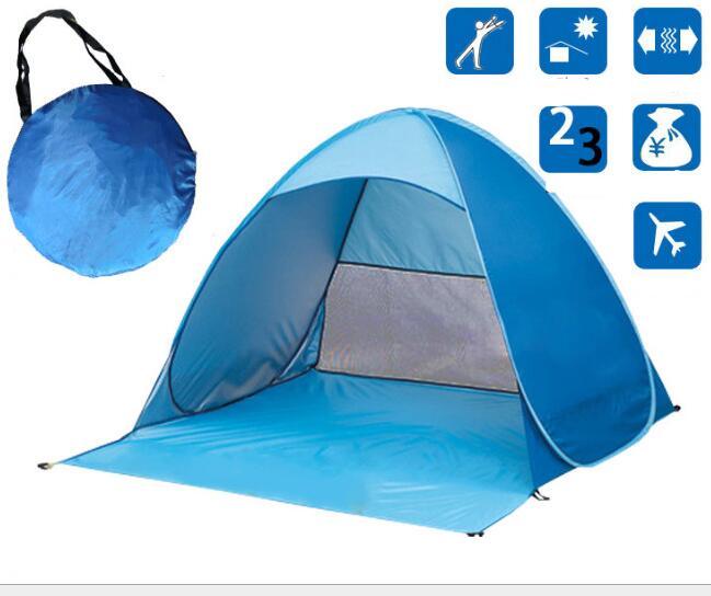 Sun Protection Automatically Set Up a Beach Tent - My Beach Kit