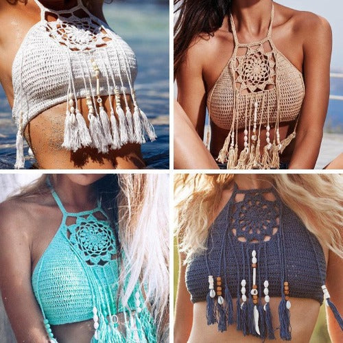 Tassel bohemian swimsuit - My Beach Kit