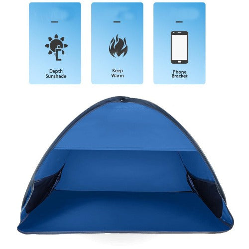 Fully automatic beach shade tent - My Beach Kit