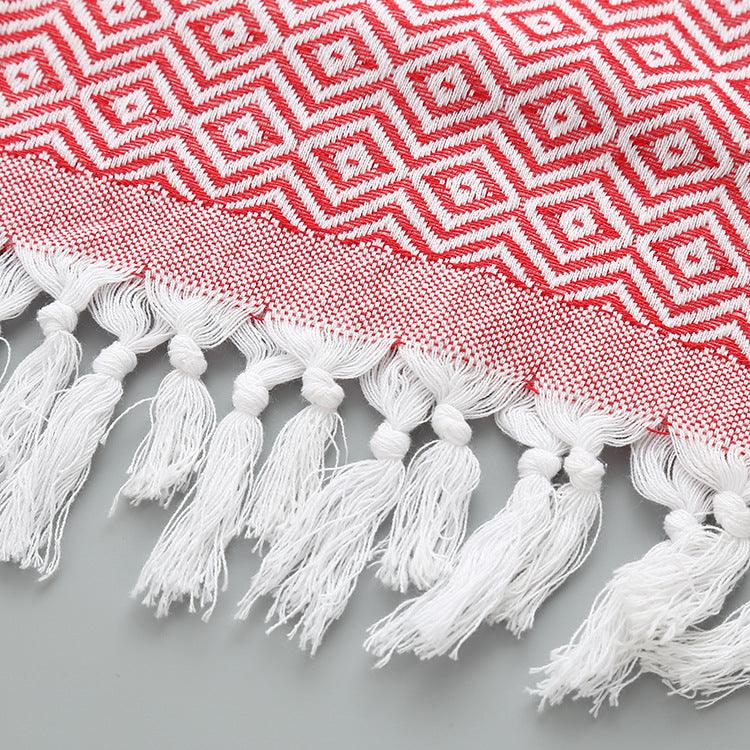 Turkish Fringed Beach Towel - My Beach Kit