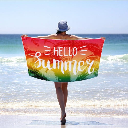 Rectangular Digital Printing Beach Towel Superfine Fiber - My Beach Kit