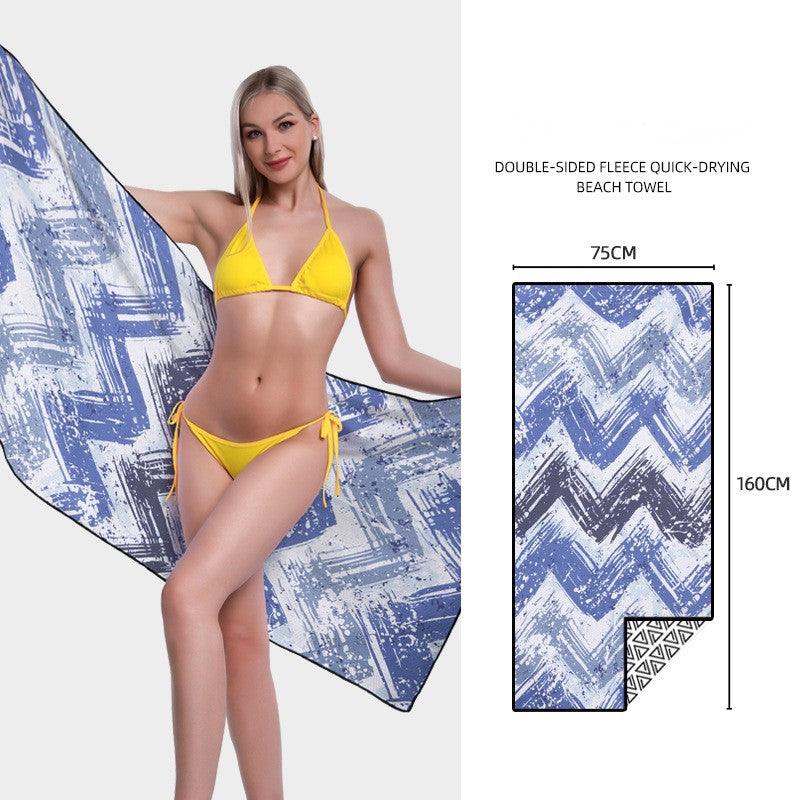 Printed Quick-drying Swimming Towel - My Beach Kit