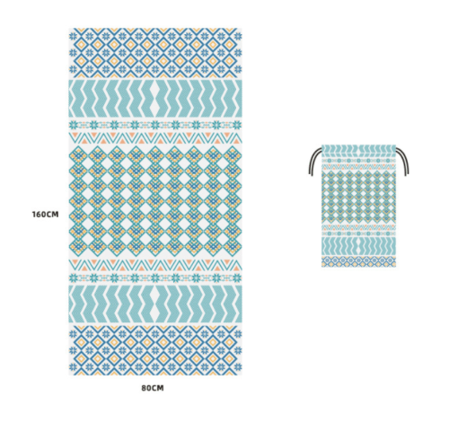 Printed Swim Microfiber Beach Towel - My Beach Kit