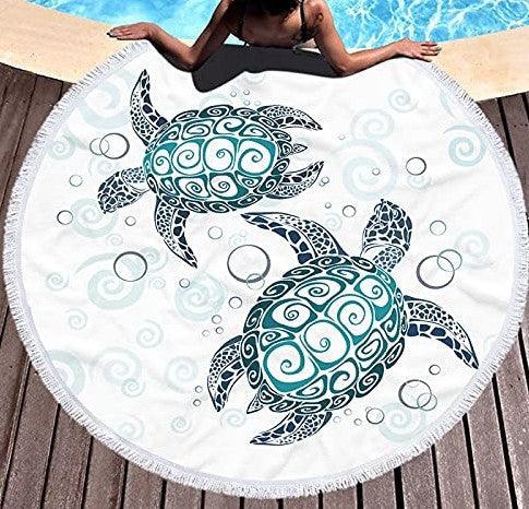 Microfiber Round Digital Print Beach Towel - My Beach Kit