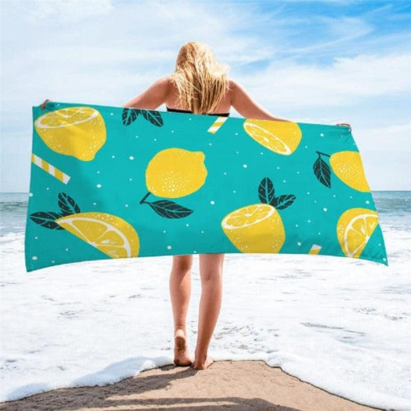 Square Printed Beach Towel - My Beach Kit