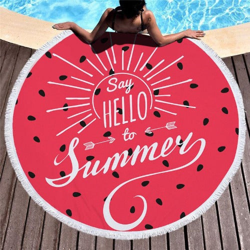 Printed Beach Towel - My Beach Kit