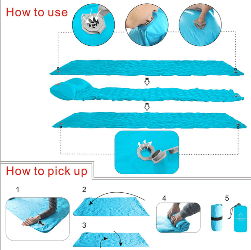 Outdoor Camping Inflatable Mattress Tent Sleeping Mat - My Beach Kit