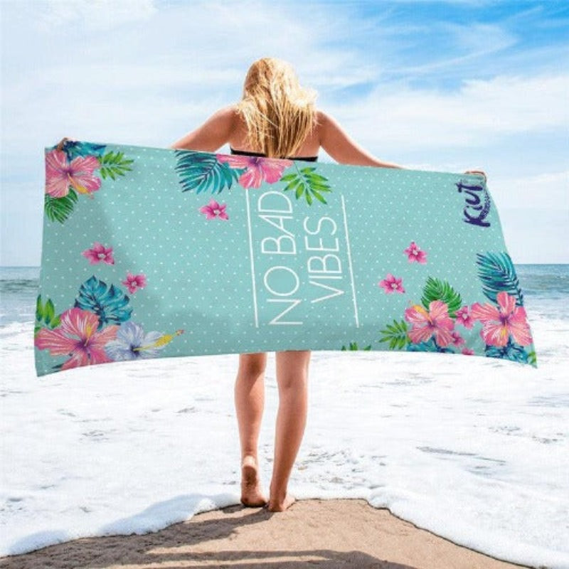 Square Printed Beach Towel - My Beach Kit