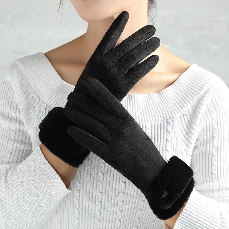 Suede Glove Warm Finger Gloves - My Beach Kit