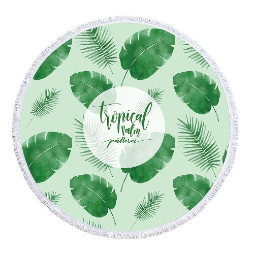 Round Leaf Beach Towel - My Beach Kit