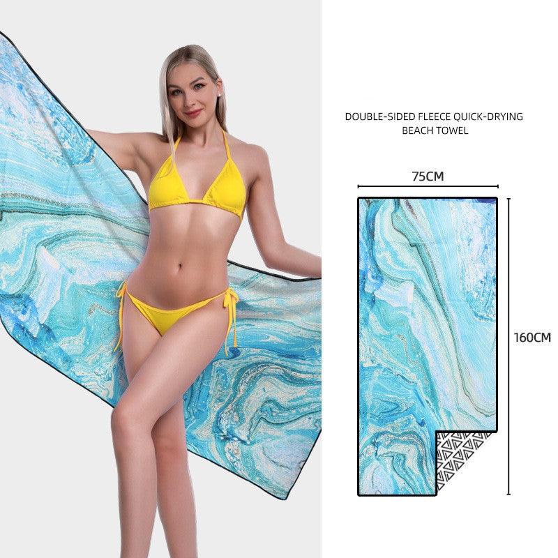 Printed Quick-drying Swimming Towel - My Beach Kit