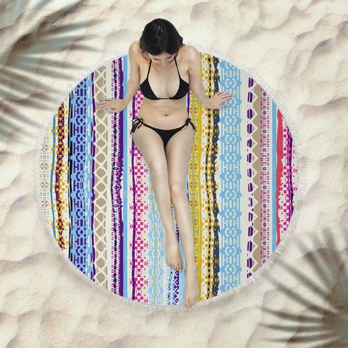 Fringed Beach Towel - My Beach Kit