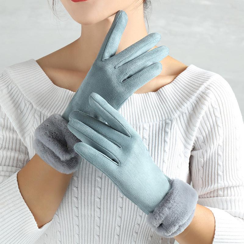 Suede Glove Warm Finger Gloves - My Beach Kit