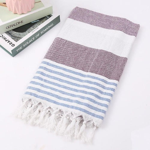 Cotton Striped Towel - My Beach Kit