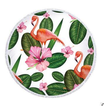 Flamingo Round Beach Towel - My Beach Kit