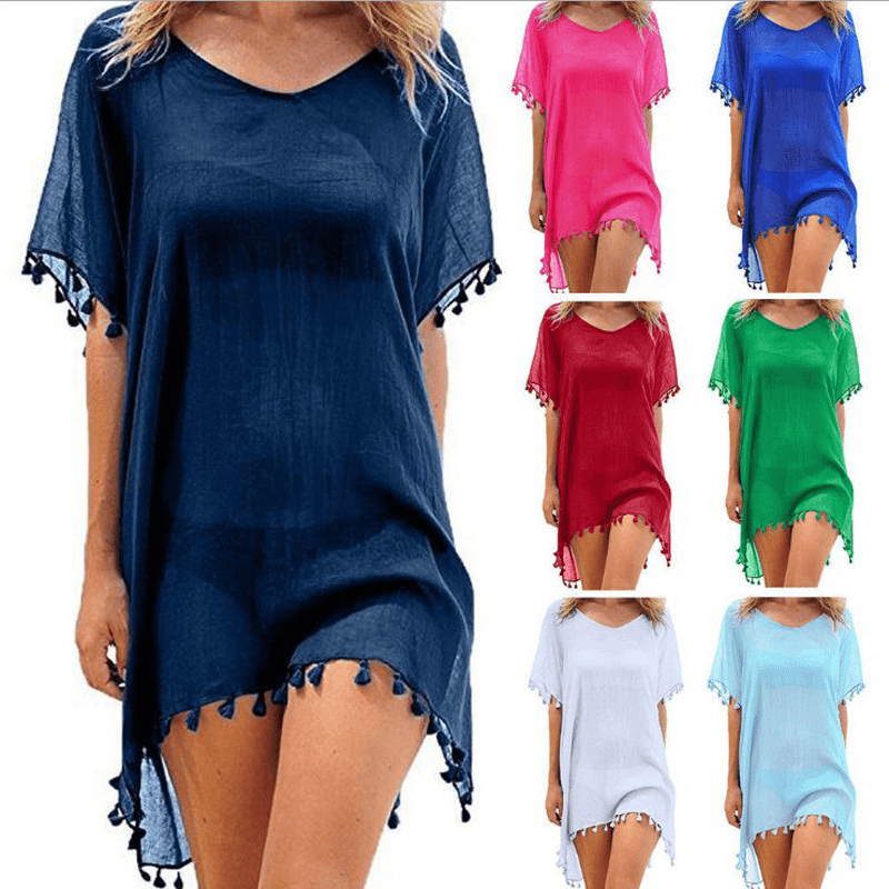 Women Blouses Beach Tunic Cover-Up Shirt - My Beach Kit