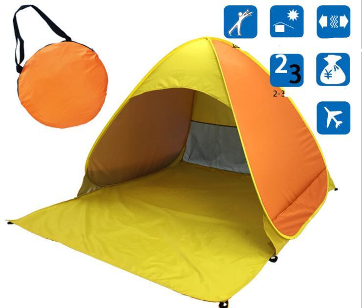 Sun Protection Automatically Set Up a Beach Tent - My Beach Kit