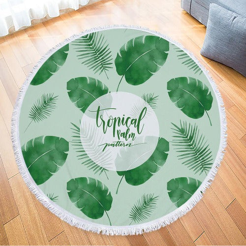 Round Leaf Beach Towel - My Beach Kit