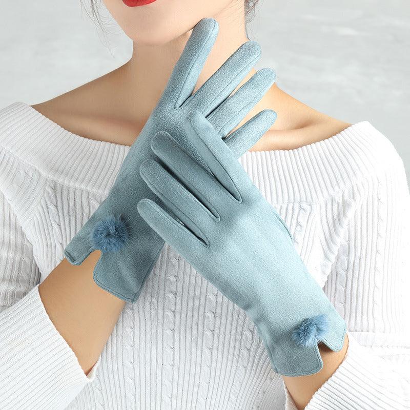 Suede Glove Warm Finger Gloves - My Beach Kit