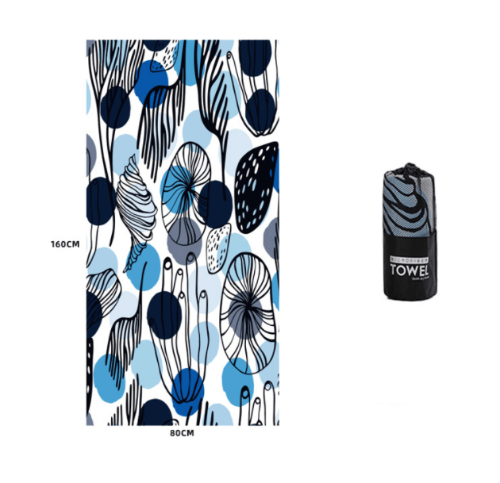 Printed Swim Microfiber Beach Towel - My Beach Kit