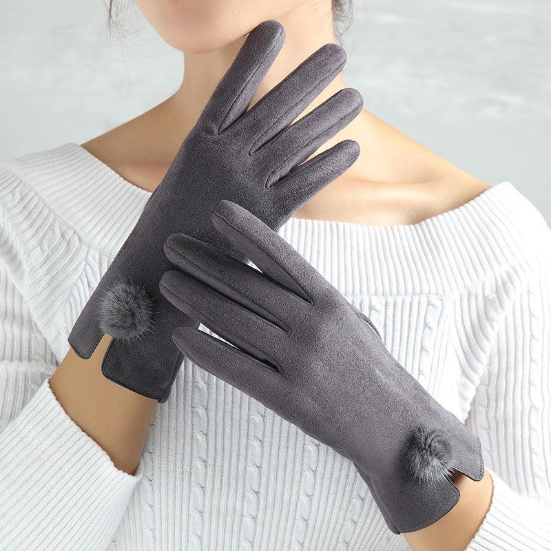 Suede Glove Warm Finger Gloves - My Beach Kit