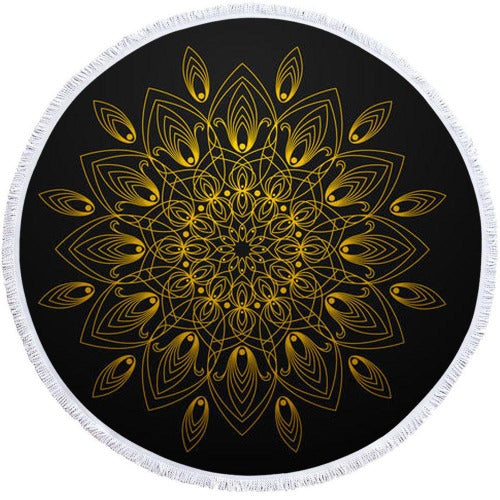 Microfiber 3D Printed Round Beach Towel - My Beach Kit