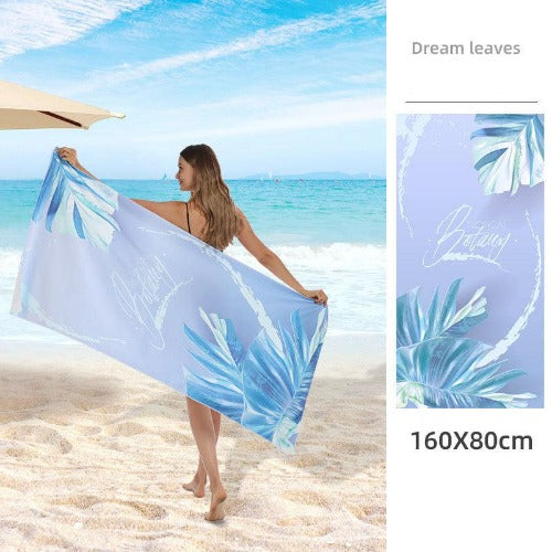 Double Sided Fleece Printed Microfiber Towel - My Beach Kit