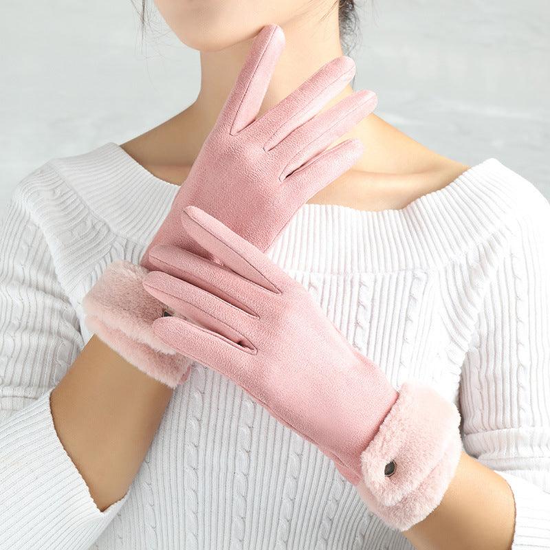 Suede Glove Warm Finger Gloves - My Beach Kit