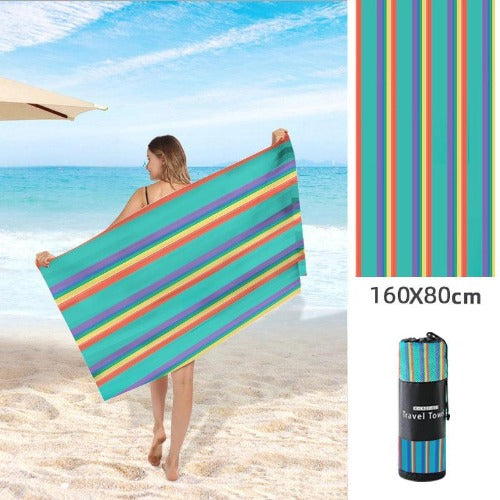 Double Sided Fleece Printed Microfiber Towel - My Beach Kit