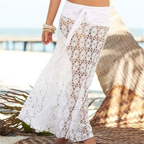 Lace Beach Skirt Solid Beach Bikini - My Beach Kit