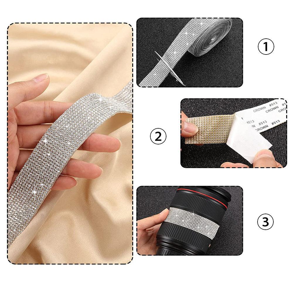 Self-Adhesive Rhinestone Strip Decorative Band - My Beach Kit