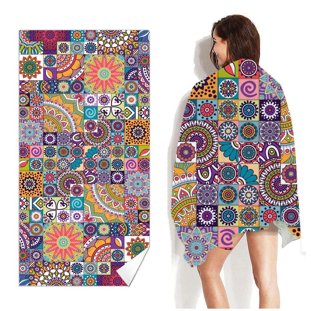 Fashion Microfiber Digital Print Beach Towel - My Beach Kit