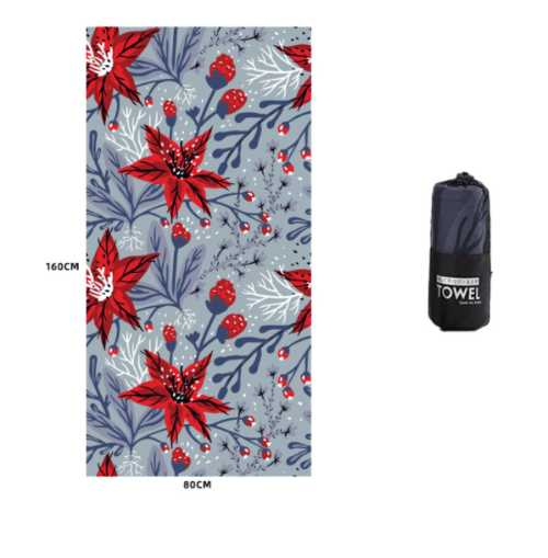 Printed Swim Microfiber Beach Towel - My Beach Kit