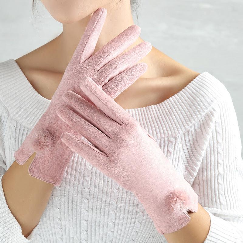 Suede Glove Warm Finger Gloves - My Beach Kit