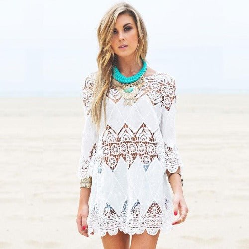 Embroidered Beach Bikini Jacket