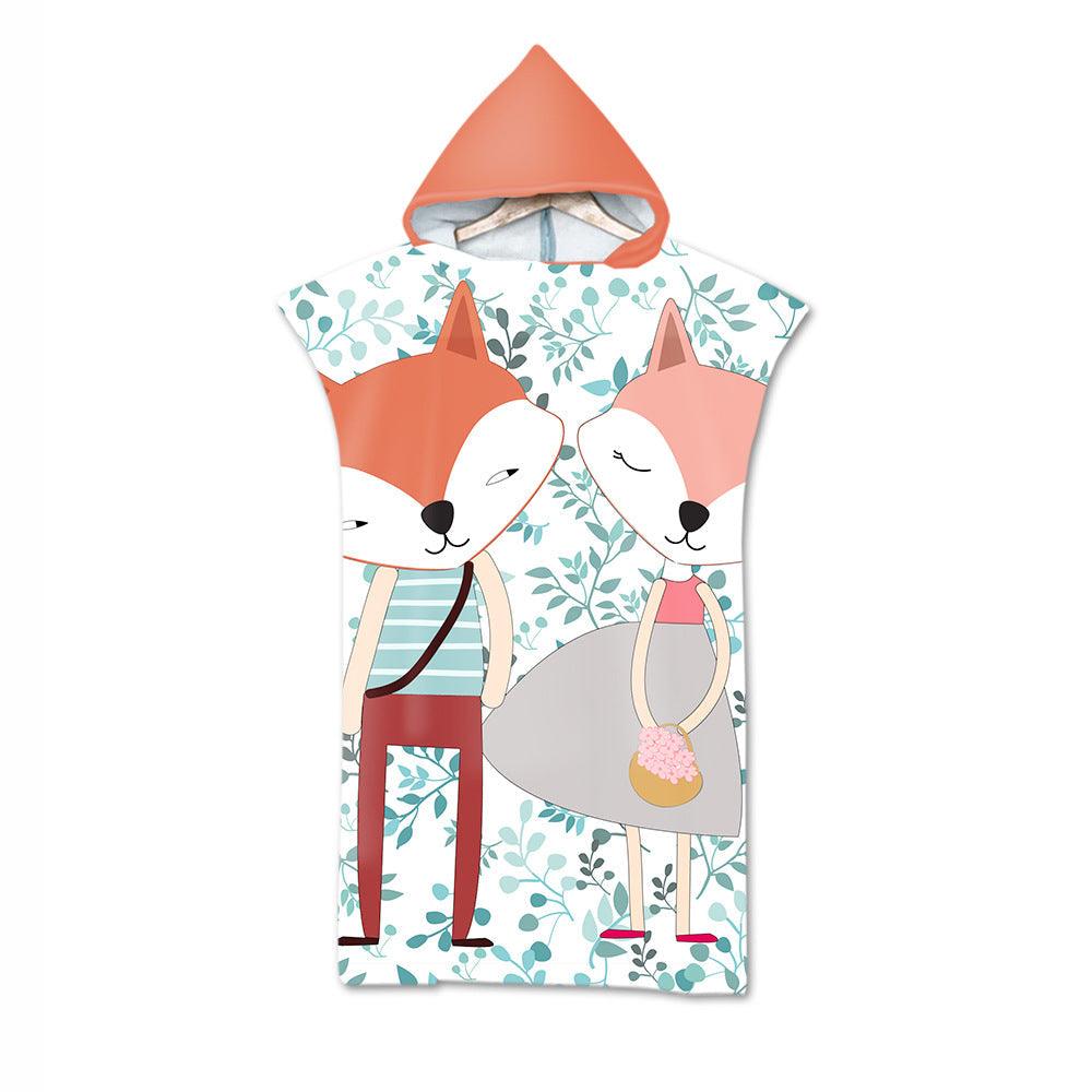 Kids Cartoon Animal Hooded Beach Towel - My Beach Kit