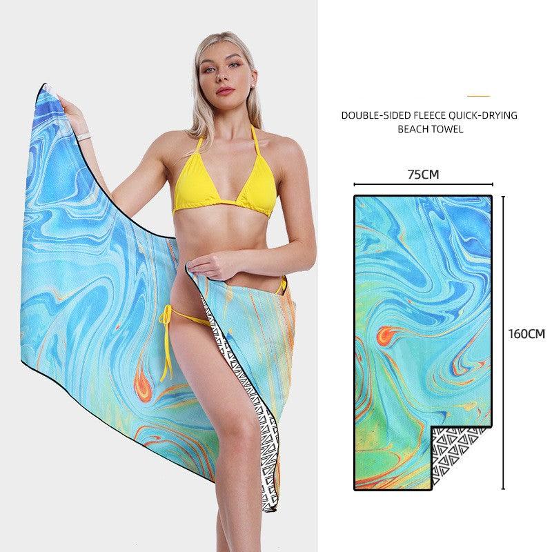 Printed Quick-drying Swimming Towel - My Beach Kit